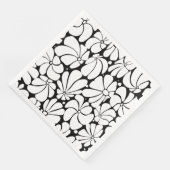 白黒レトロ70sフラワーグラフィックデザイン (コーナー)