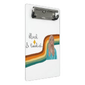 白黒レトロ ミニクリップボード (アングル)