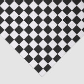 白黒レーシング市松模様にフラパターン 薄葉紙 (詳細)