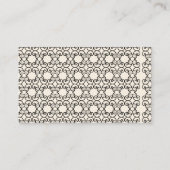 白黒レースの名刺 名刺 (裏面)