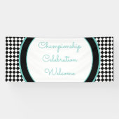 白黒レースイベントウェルカムバナー 横断幕 (横)