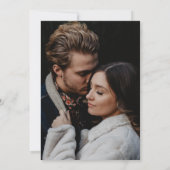 白黒レース婚約パーティ 招待状 (裏面)