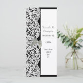 白黒レース教会の結婚式プログラム プログラム (スタンド正面)