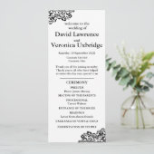 白黒レース結婚式 プログラム (スタンド正面)