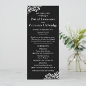 白黒レース結婚式 プログラム (スタンド正面)