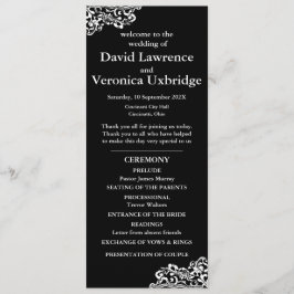 白黒レース結婚式 プログラム