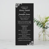 白黒レース結婚式 プログラム (スタンド正面)