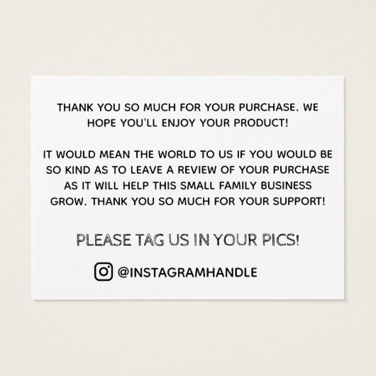 白黒ロゴありがとうショッピング (裏面)