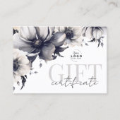 白黒ロゴのギフト券 名刺 (正面)