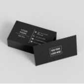 白黒ロゴカスタムミニマルタイポグラフィ 名刺