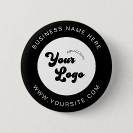 白黒ロゴカスタム文字業務企業の 缶バッジ