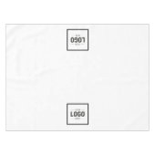 白黒ロゴビジネスのプロモーション テーブルクロス (正面(横))