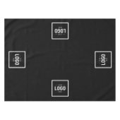 白黒ロゴビジネスのプロモーション テーブルクロス (正面(横))