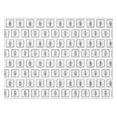 白黒ロゴビジネスのプロモーション テーブルクロス (正面(横))