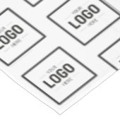 白黒ロゴビジネスのプロモーション テーブルクロス (アングル)