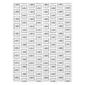 白黒ロゴビジネスのプロモーション テーブルクロス (正面)