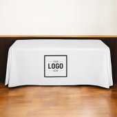 白黒ロゴビジネスのプロモーション テーブルクロス