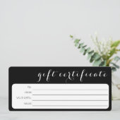 白黒ロゴ会社ギフト券 (スタンド正面)