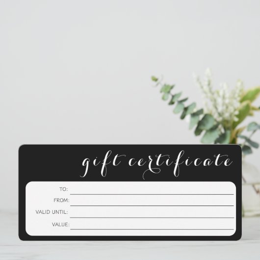 白黒ロゴ会社ギフト券 (スタンド正面)