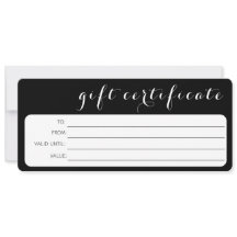 白黒ロゴ会社ギフト券