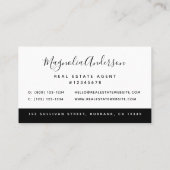 白黒ロゴ実在領域 名刺 (裏面)