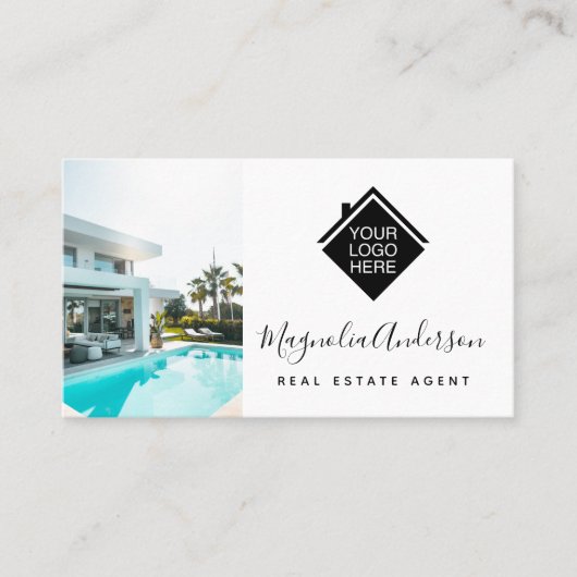 白黒ロゴ実在領域 名刺 (正面)