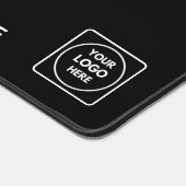 白黒ロゴQRコードプロモーション デスクマット (コーナー)