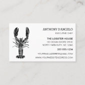 白黒ロブスターグラフィック店 名刺 (正面)