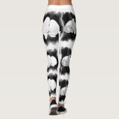 白黒ロマンチックな水のカラーラン レギンス (裏面)