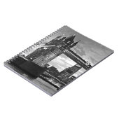 白黒ロンドンタワーブリッジUK旅行 ノートブック (左側)