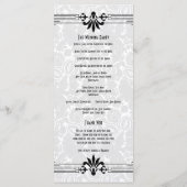 白黒ローアリング20sアールデコ結婚式 プログラム (裏面)