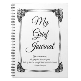 白黒ローズクラスターの悲縁どしみジャーナル ノートブック