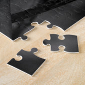 白黒ローズジグソーフローラパズル ジグソーパズル (側面)