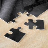 白黒ローズジグソーフローラパズル ジグソーパズル (側面)