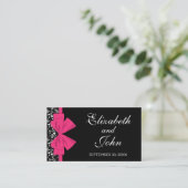 白黒ローズピンクボウ エンクロージャーカード (スタンド正面)