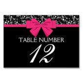 白黒ローズピンクボウ テーブルナンバー (裏面)