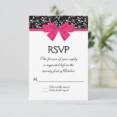 白黒ローズピンクボウ 出欠カード (スタンド正面)