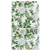 白黒ローズフローラ結婚ズ スモールペーパーバッグ (裏面)