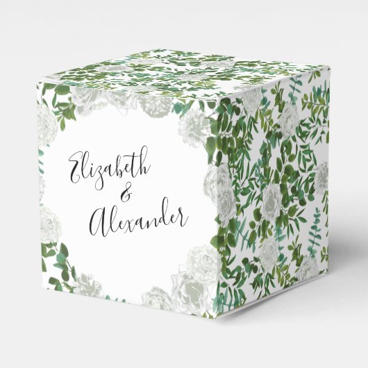 白黒ローズフローラ結婚ズ フェイバーボックス (正面サイド)