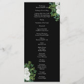 白黒ローズフローラ結婚ズ メニュー (裏面)