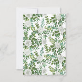 白黒ローズフローラ結婚ズ 招待状 (裏面)