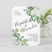 白黒ローズフローラ結婚ズ 招待状 (スタンド正面)