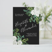 白黒ローズフローラ結婚ズ 招待状 (スタンド正面)