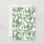 白黒ローズフローラ結婚ズ 招待状 (裏面)