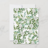 白黒ローズフローラ結婚ズ 招待状 (裏面)