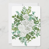 白黒ローズフローラ結婚ズ 招待状 (裏面)