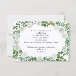 白黒ローズフローラ結婚ズ 招待状