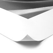 白黒ローズポスターポスタープリント ポスター (角)