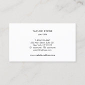 白黒ロータスフラワーマンダラ 名刺 (裏面)