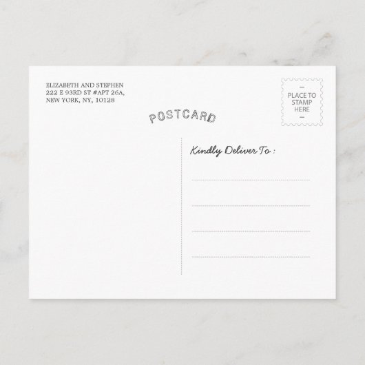 白黒ロータスヨガメディテーションインストラクター引用文 ポストカード (裏面)